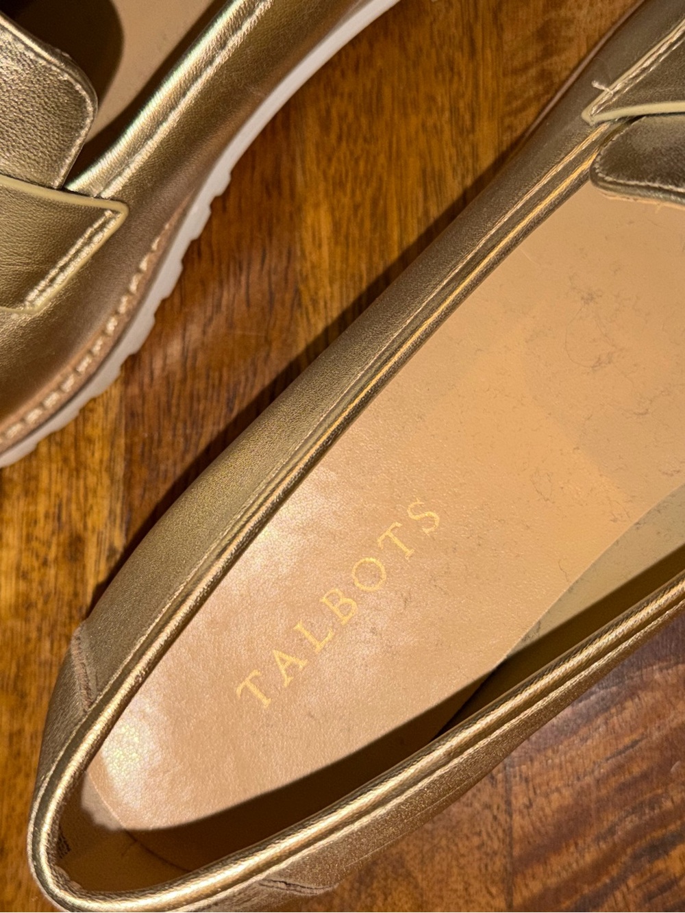 Talbot’s metallic Gold Tassel Loafers for Women - Picture 5 of 6